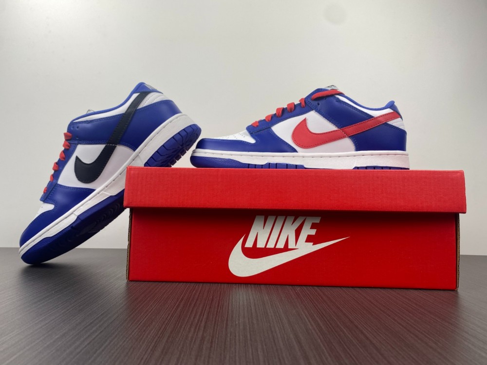 Nike Dunk Low Bright Crimson Game Royal CW1590-104
