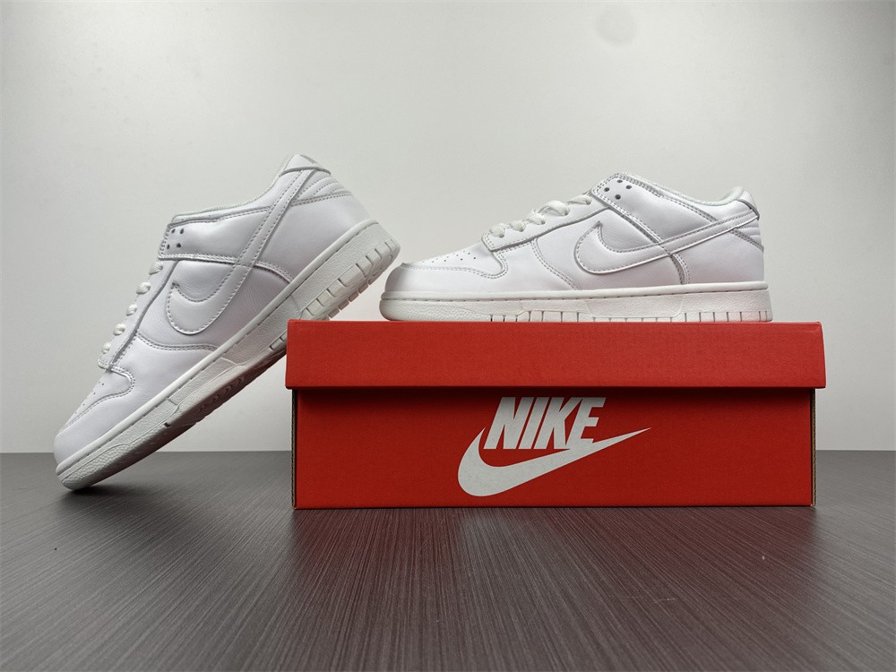 Nike Dunk Low Triple White (2021) (W) DD1503-109