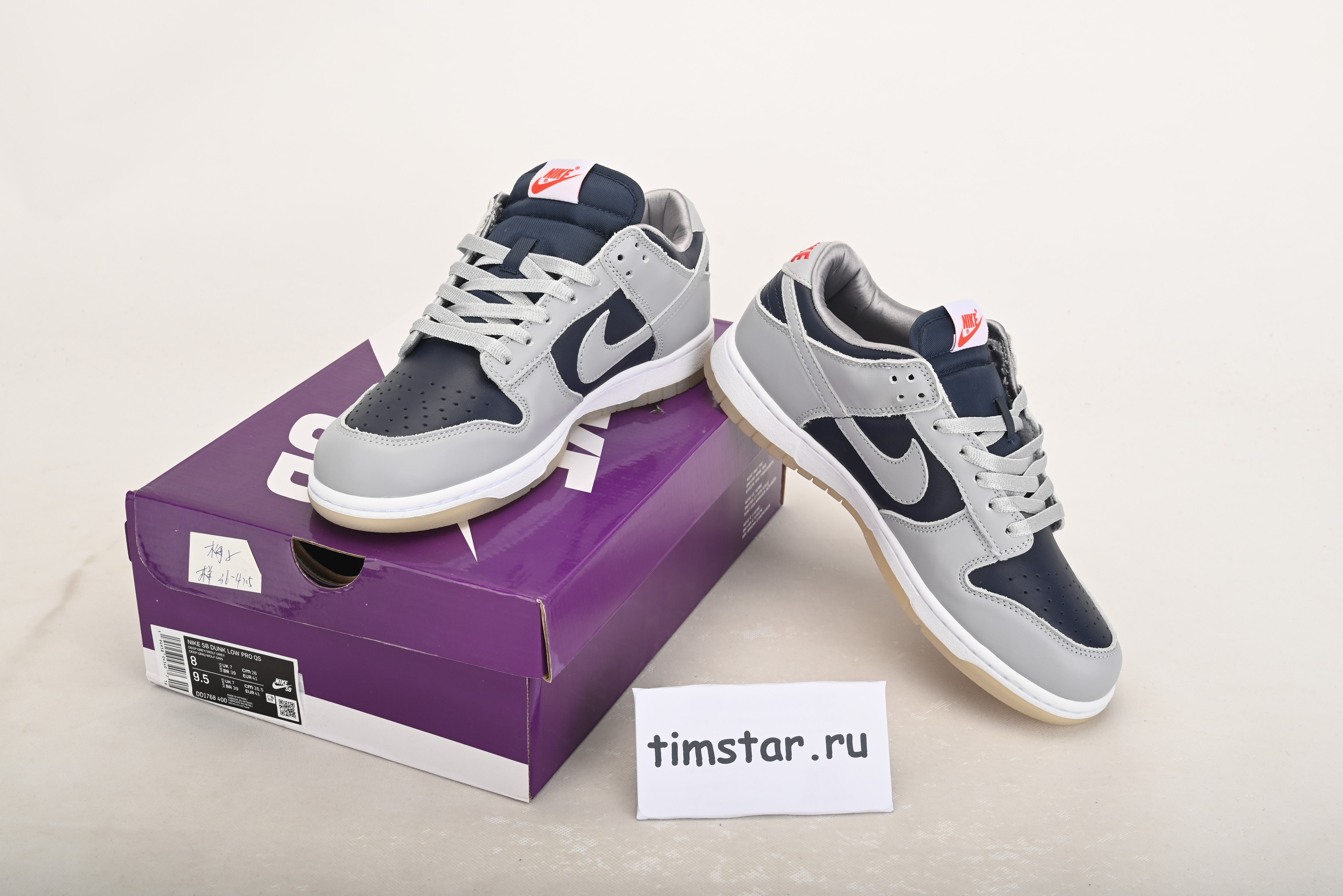 Nike Dunk Low College Navy Grey (W) DD1768-400