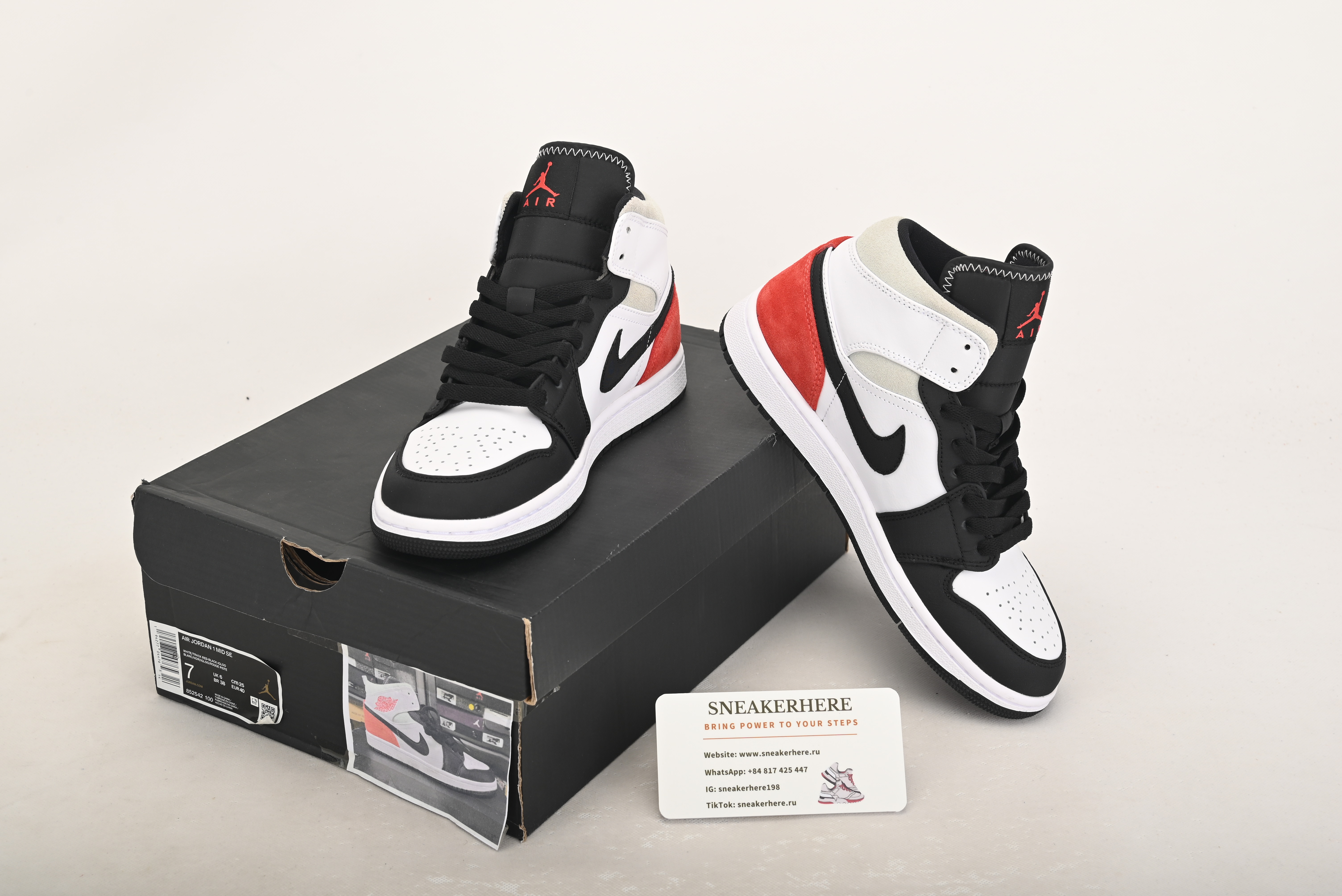Air Jordan 1 Mid SE Union Black Toe 852542-100