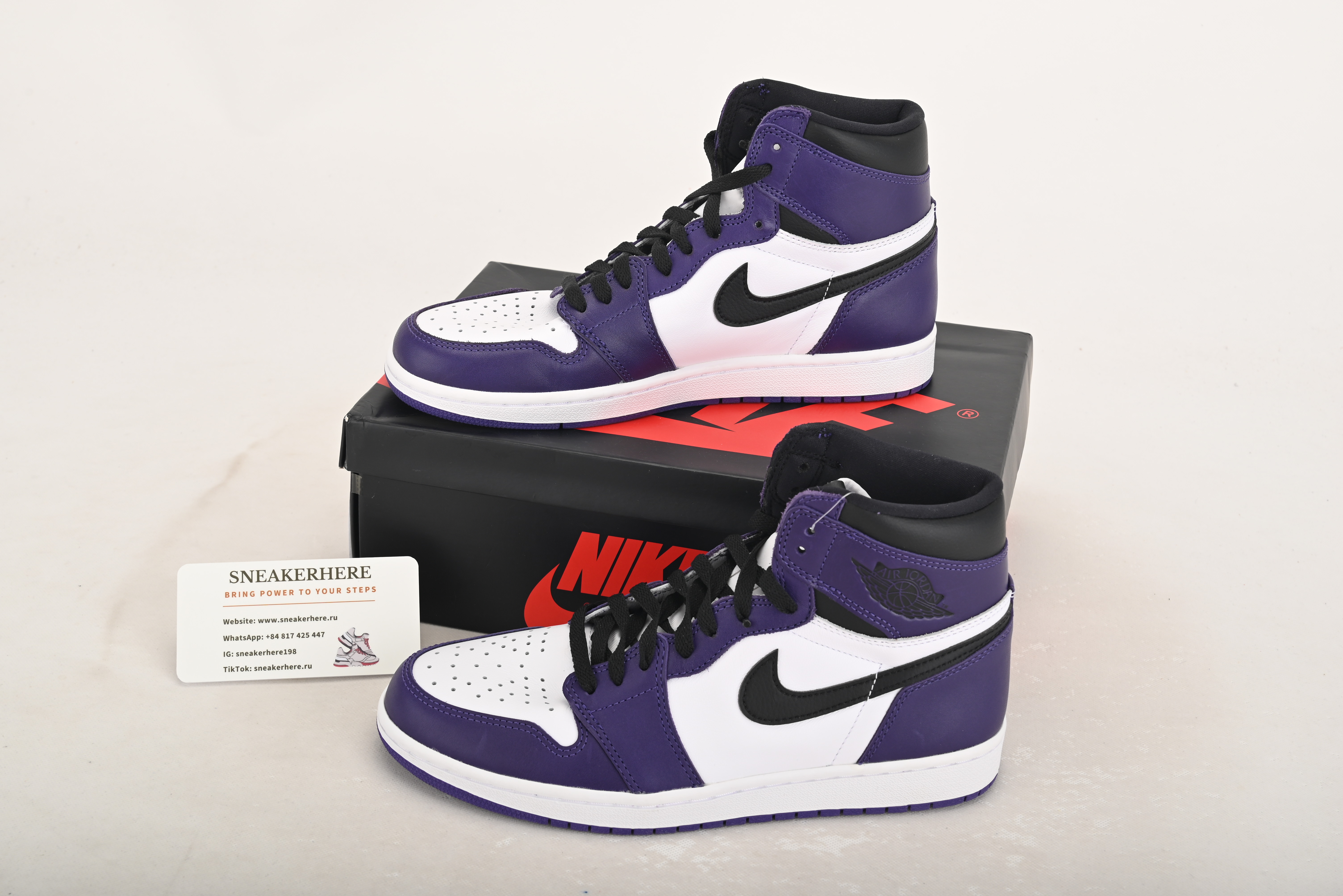 Air Jordan 1 Retro High Court Purple White 555088-500