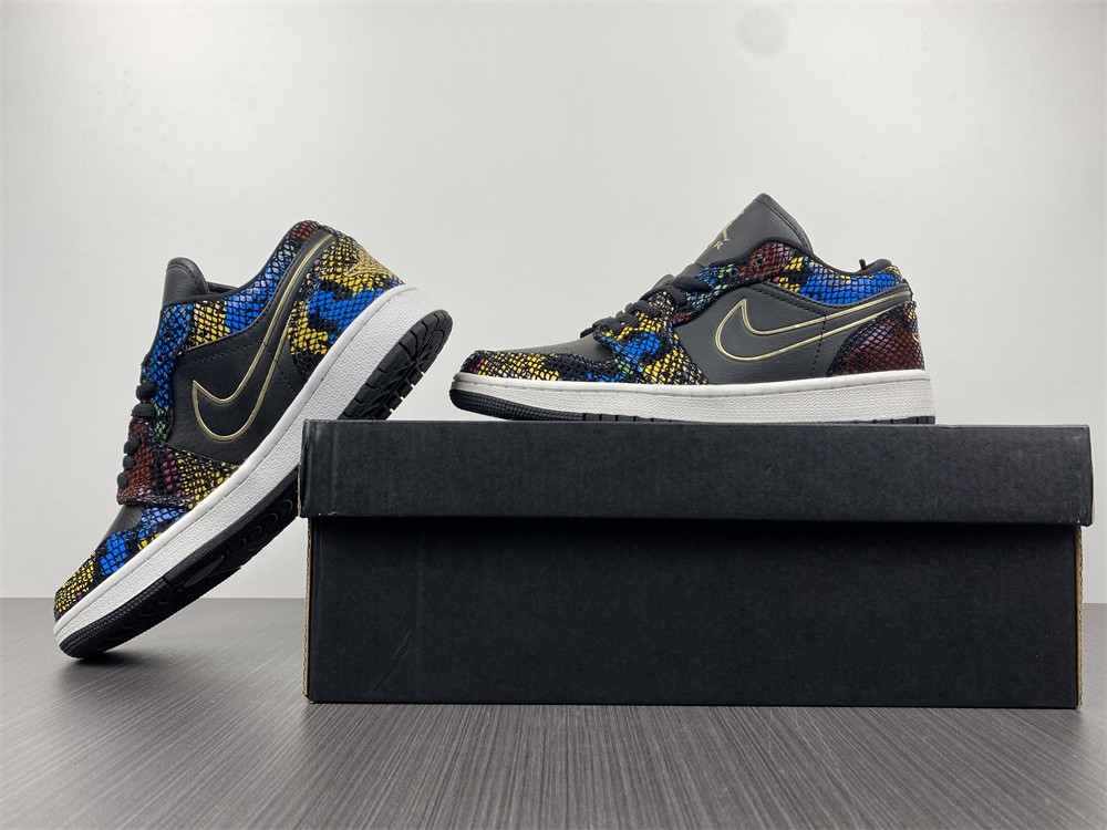 Air Jordan 1 Low Multicolor Snakeskin (W) (2020) CW5580-001