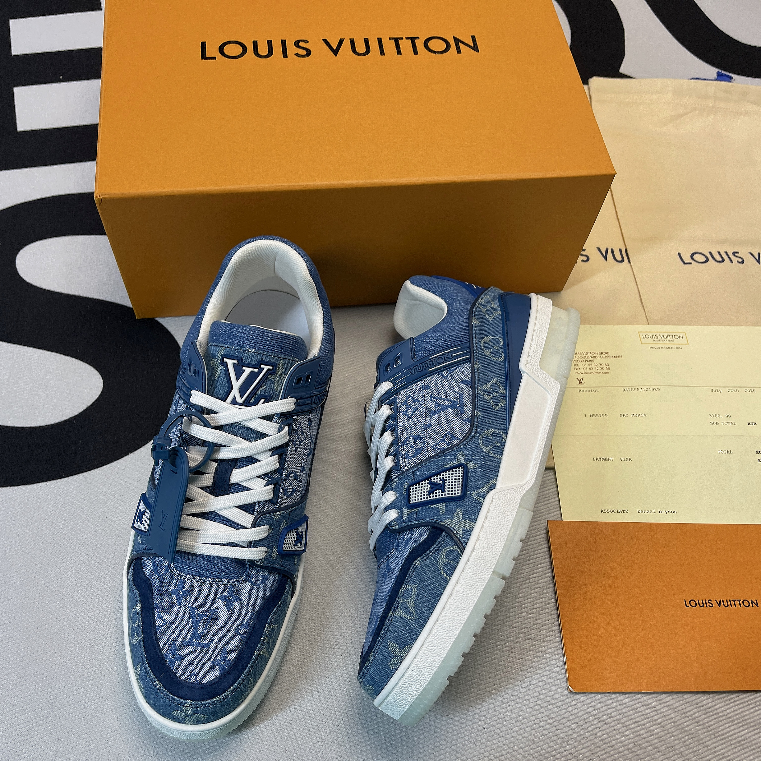 LsVttn Trainer Sneaker Blue 1A54H5