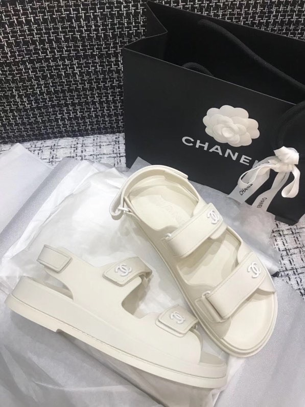 Channe1 Sandal White 002