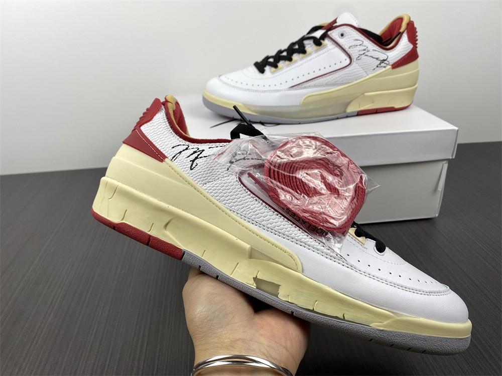 Air Jordan 2 Retro Low SP Off-White White Red DJ4375-106