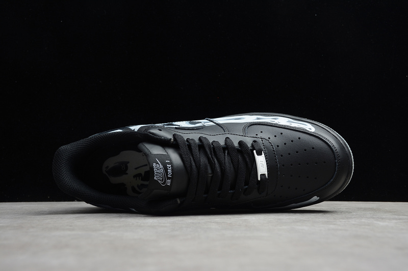 Nike Air Force 1 Low Black Skeleton Halloween (2019) BQ7541 001