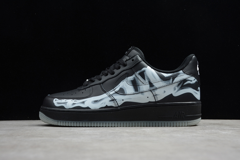 Nike Air Force 1 Low Black Skeleton Halloween (2019) BQ7541 001