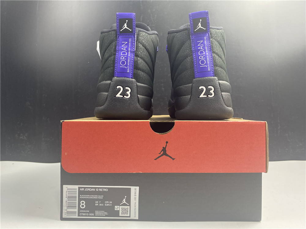 Air Jordan 12 Retro Black Dark Concord CT8013-005