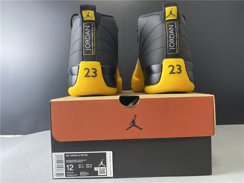 Air Jordan 12 University Gold Black Yellow 130690-070