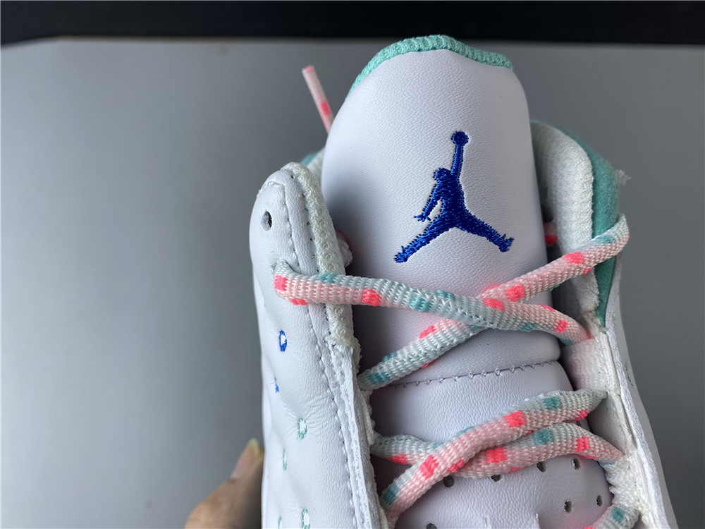 Air Jordan 13 Retro White Soar Green Pink 439358-100