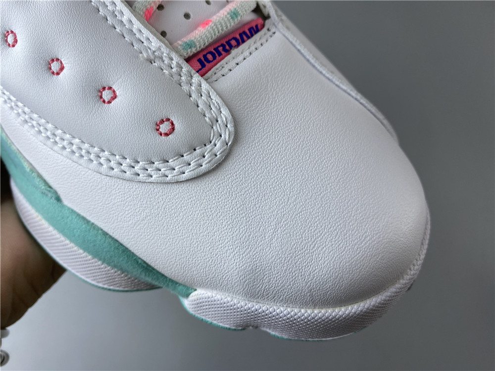 Air Jordan 13 Retro White Soar Green Pink 439358-100