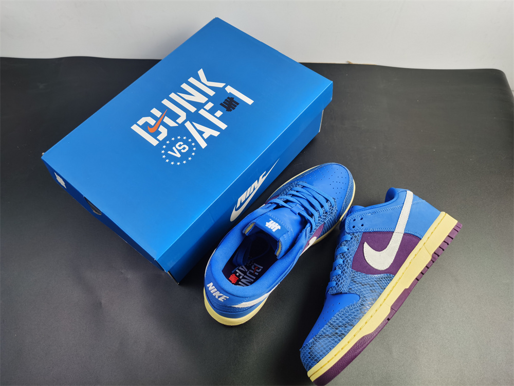 Nike Dunk Low Undefeated 5 On It Dunk vs. AF1 DH6508-400