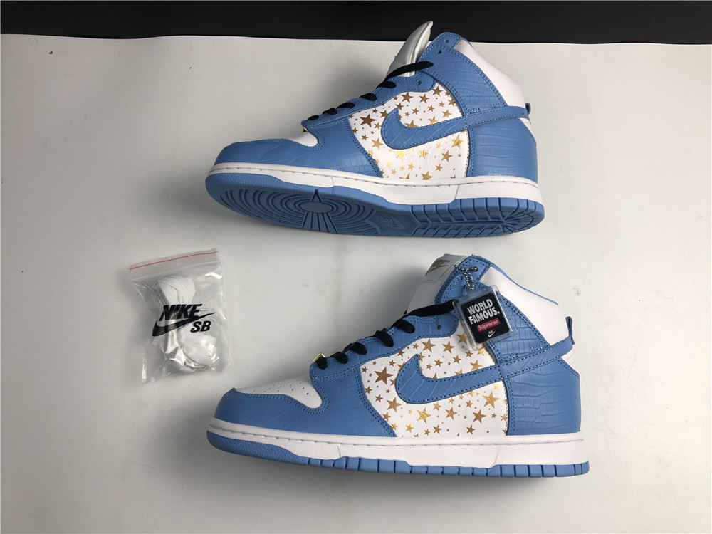 Nike Dunk High Pro SB Supreme Blue Stars 307385-141