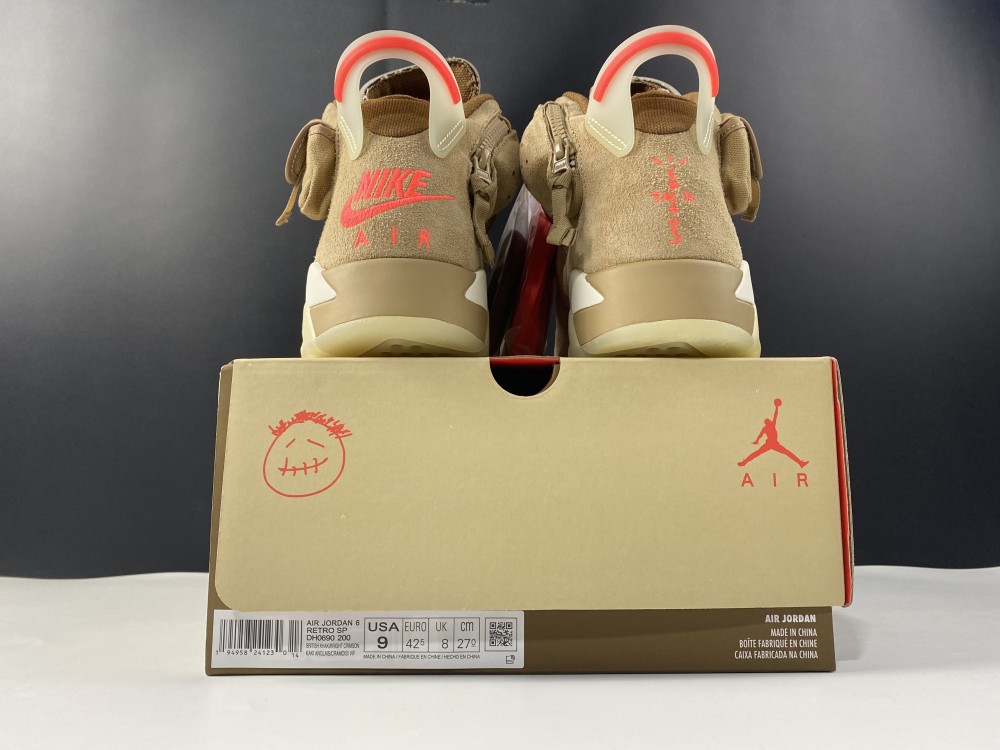 Jordan 6 Retro Travis Scott British Khaki DH0690-200