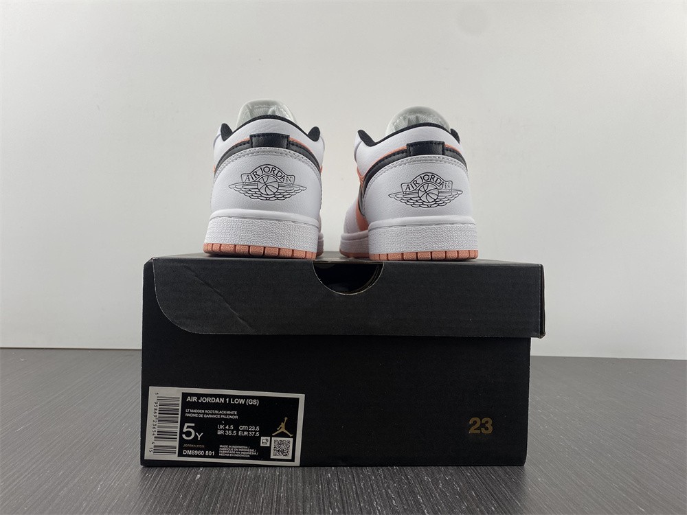 Jordan 1 Low White Light Madder Root (GS) DM8960-801