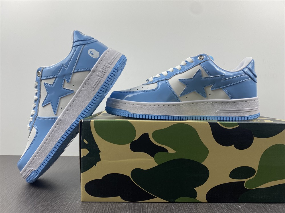 A Bathing Ape Bape Sta Low Blue 001FWH701001_SAX_A