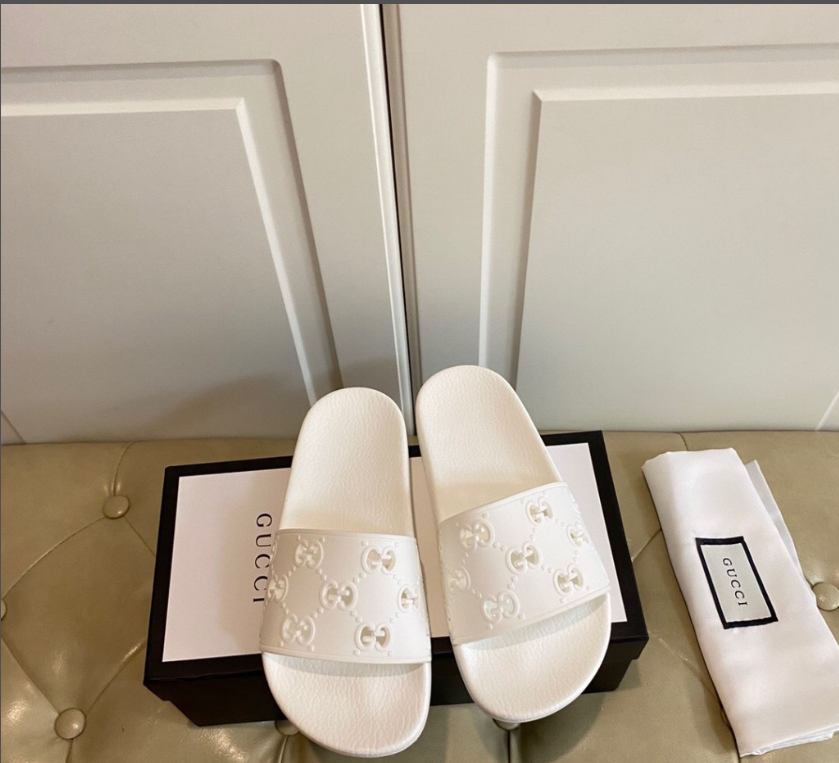 Guccii1 white rubber