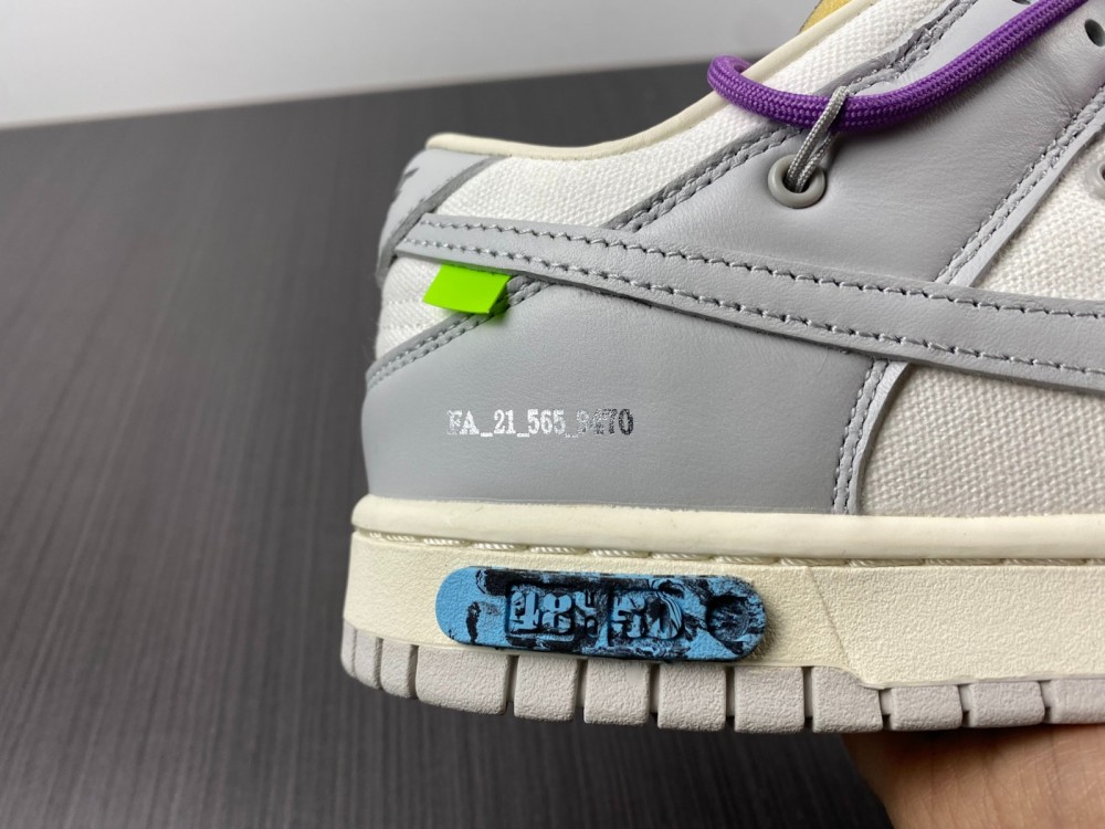 Off-White x Dunk Low lot 48 DM1602-107