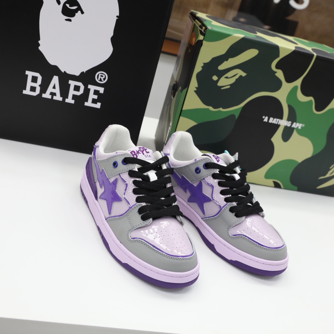 A Bathing Ape Bape Sta Low purple