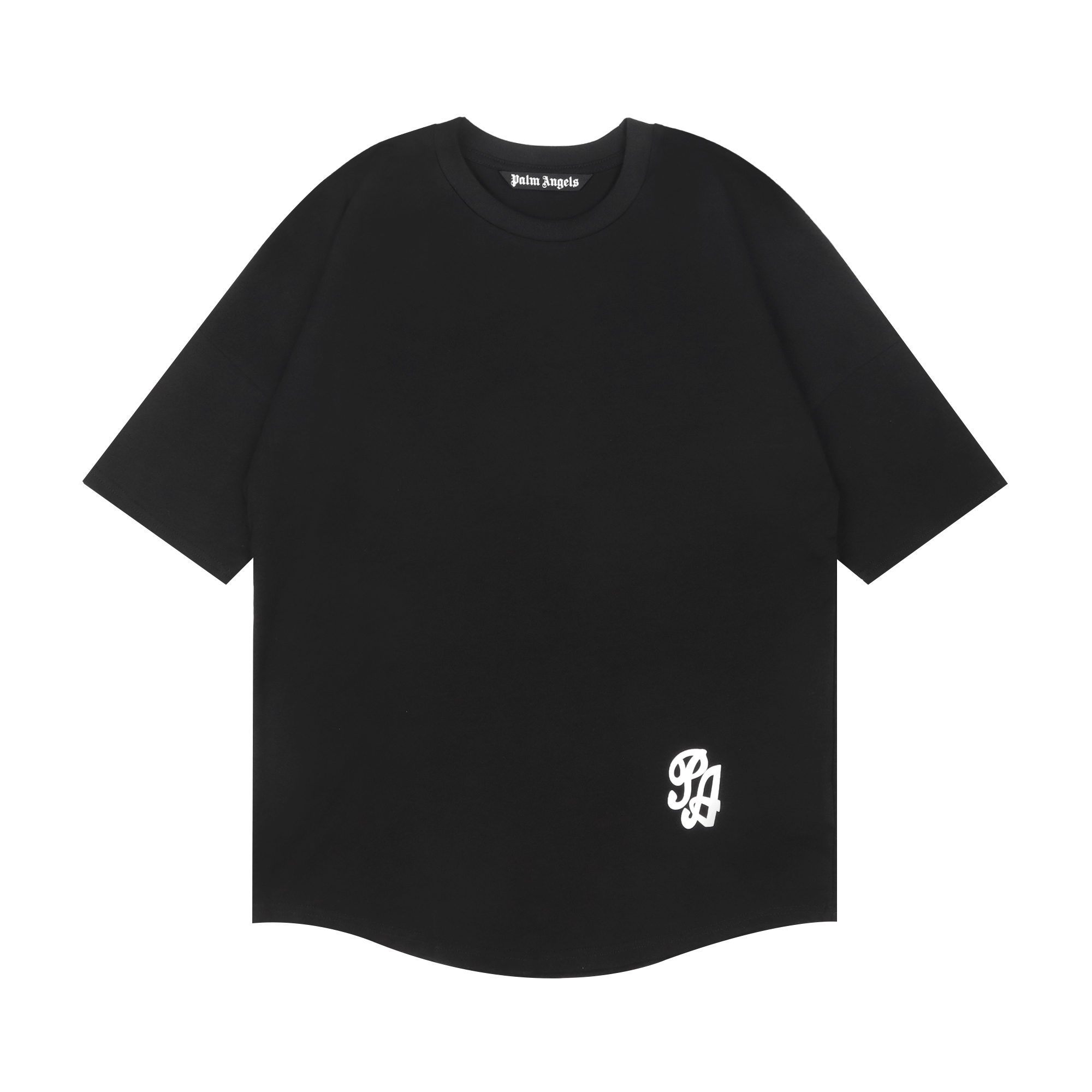 Palm angels shirt black white and blue