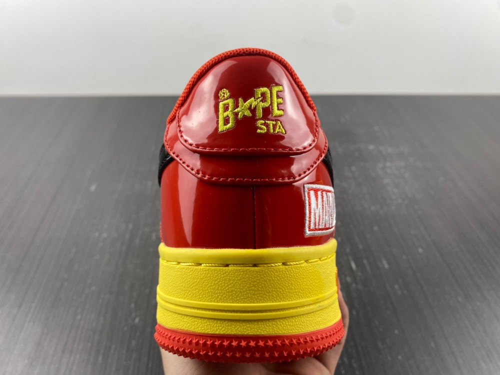A Bathing Ape Bape Sta MARVEL Yellow Red