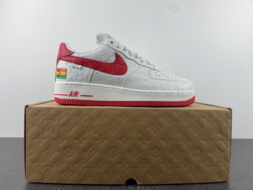 Nike Air Force 1 LsVttn white red