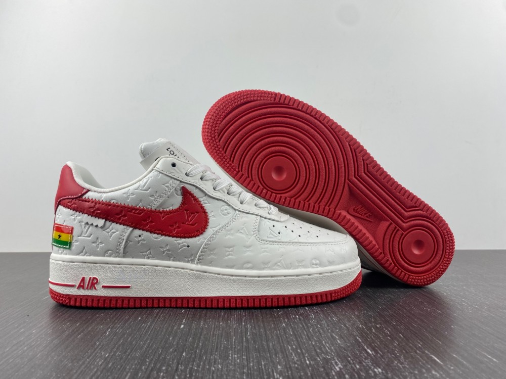 Nike Air Force 1 LsVttn white red