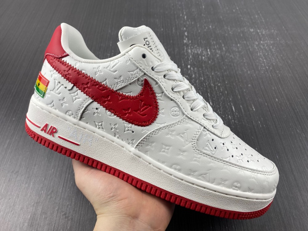 Nike Air Force 1 LsVttn white red