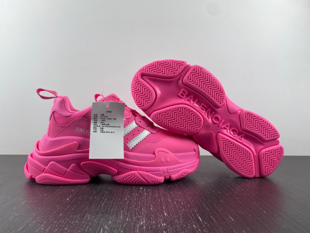 Blncig Triple S Adidas Pink