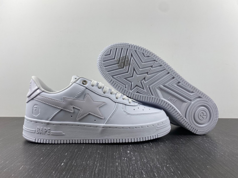 A Bathing Ape Bape Sta white