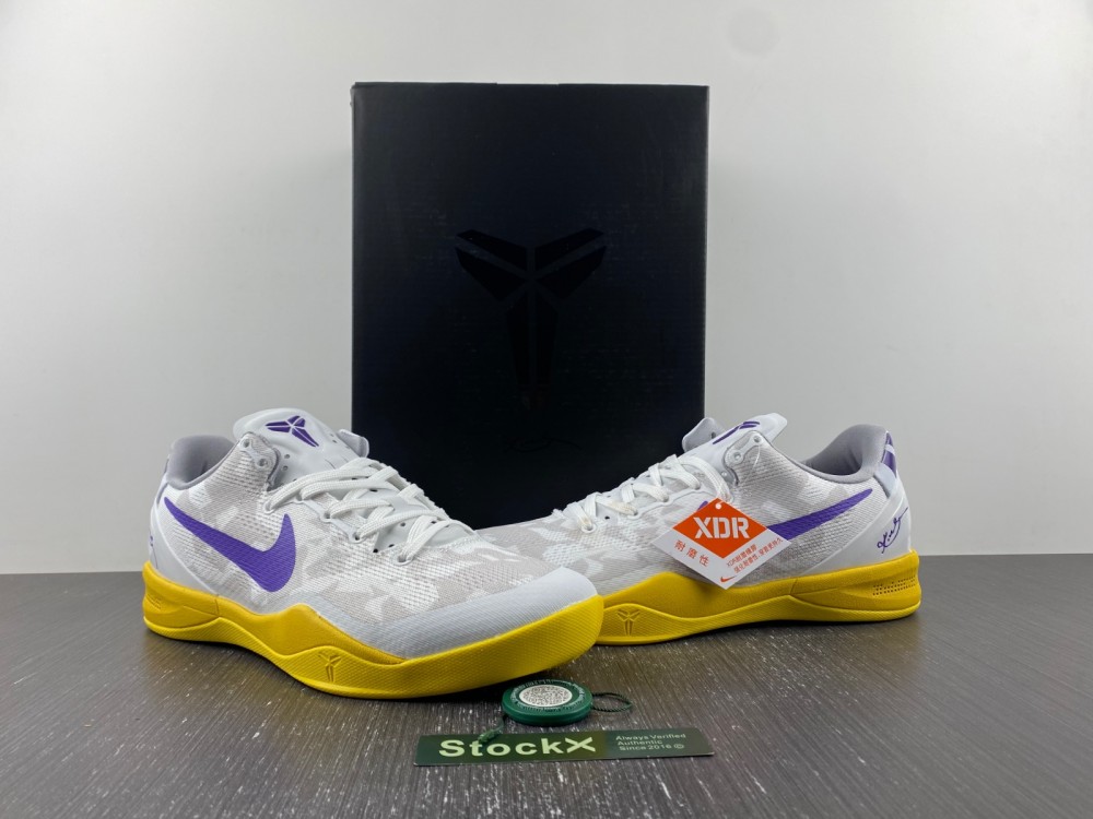 Nike Kobe 8 Easter white yellow