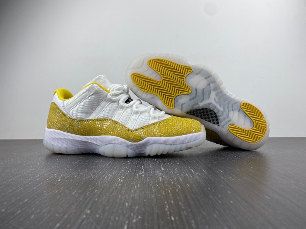 Nike Air Jordan 11 Low Yellow Snakeskin AH7860-107
