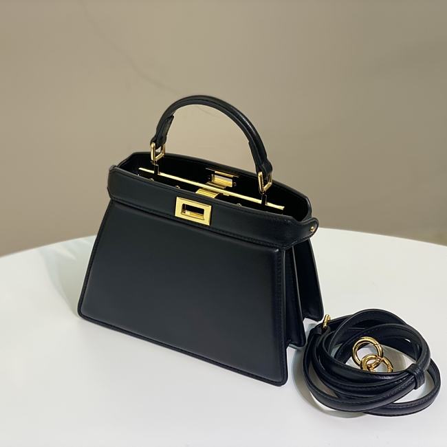 Feendi Peekaboo ISeeU Handbag Black 20cm