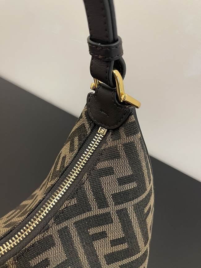 Feendi Small Hobo Bag Brown 29cm