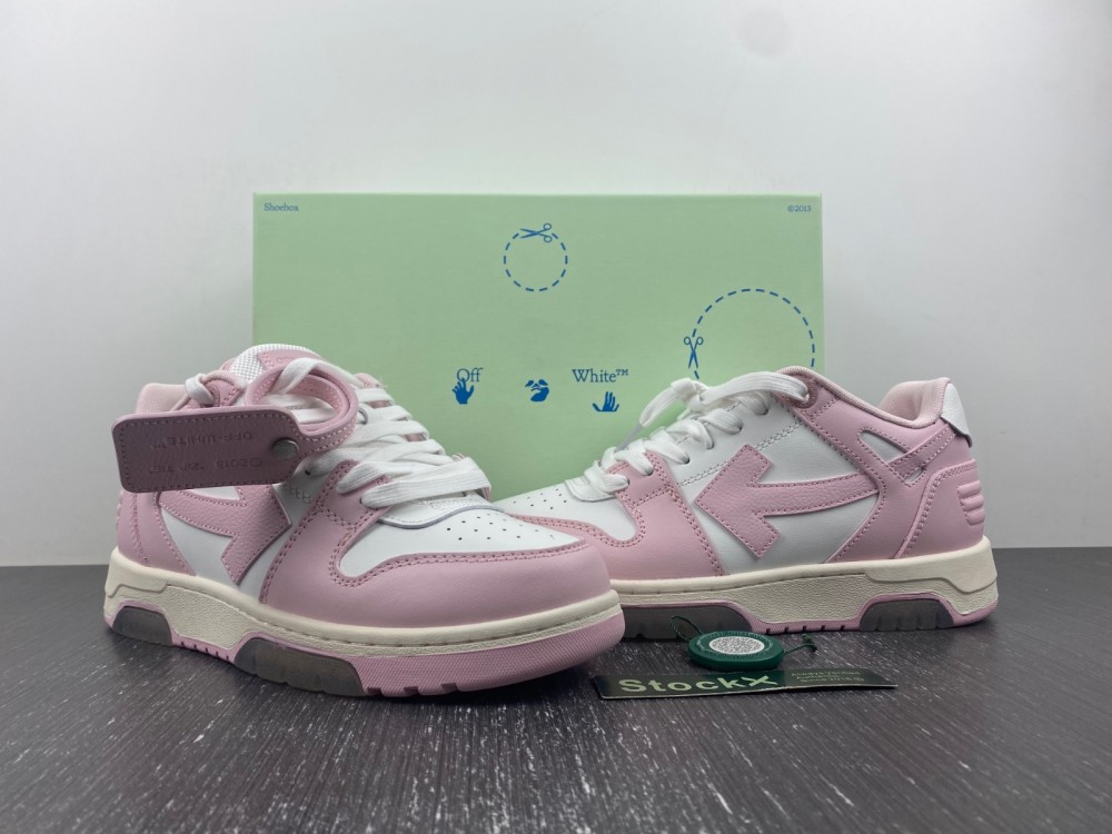 OFF-WHITE Out Of Office OOO Low Tops pink