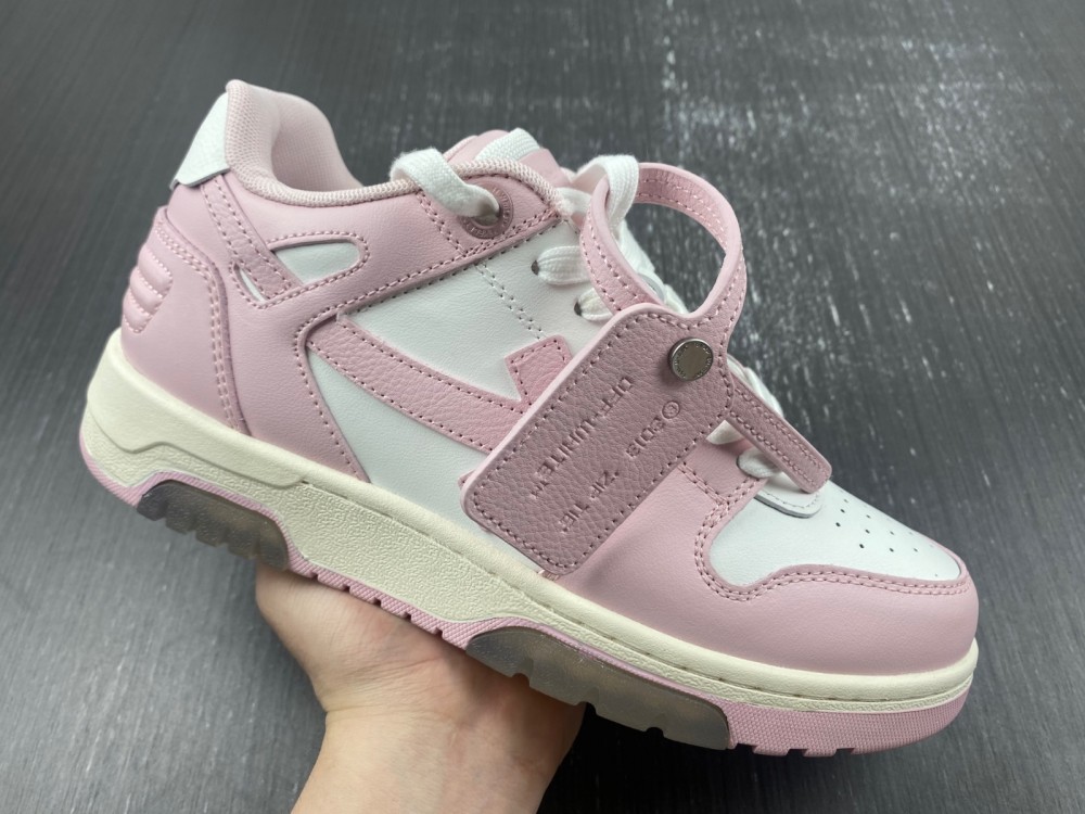 OFF-WHITE Out Of Office OOO Low Tops pink