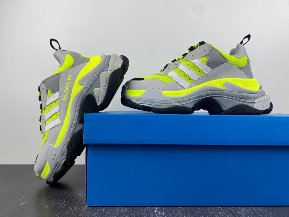 Blncig X Adidas Triple S Fluo Yellow