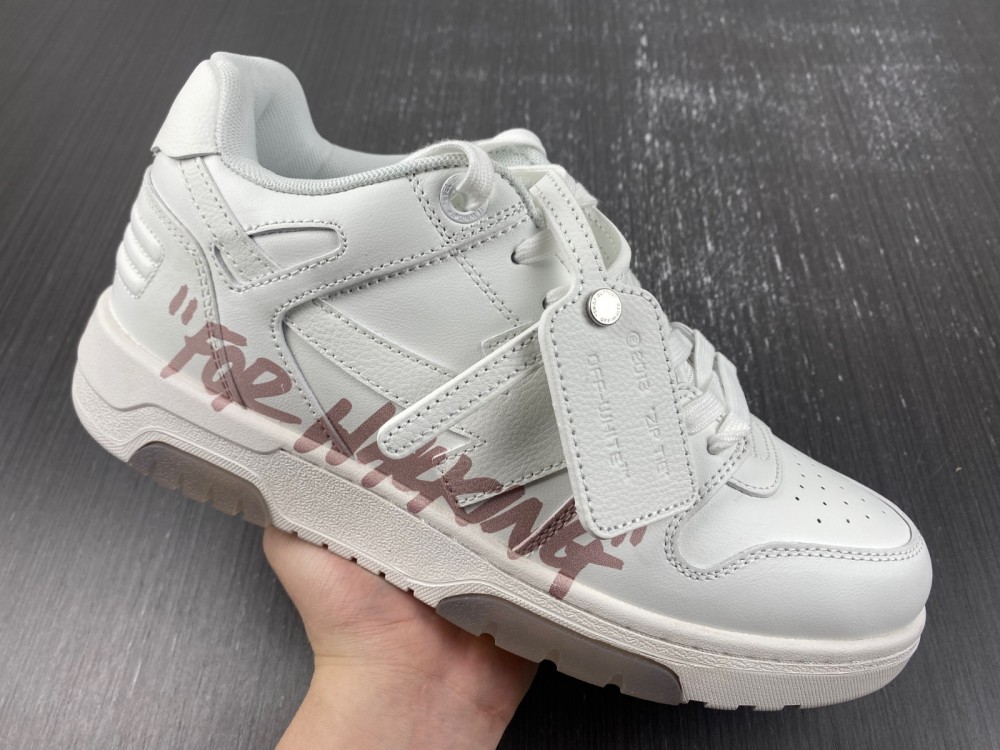 OFF-WHITE Out Of Office For Walking White Pink