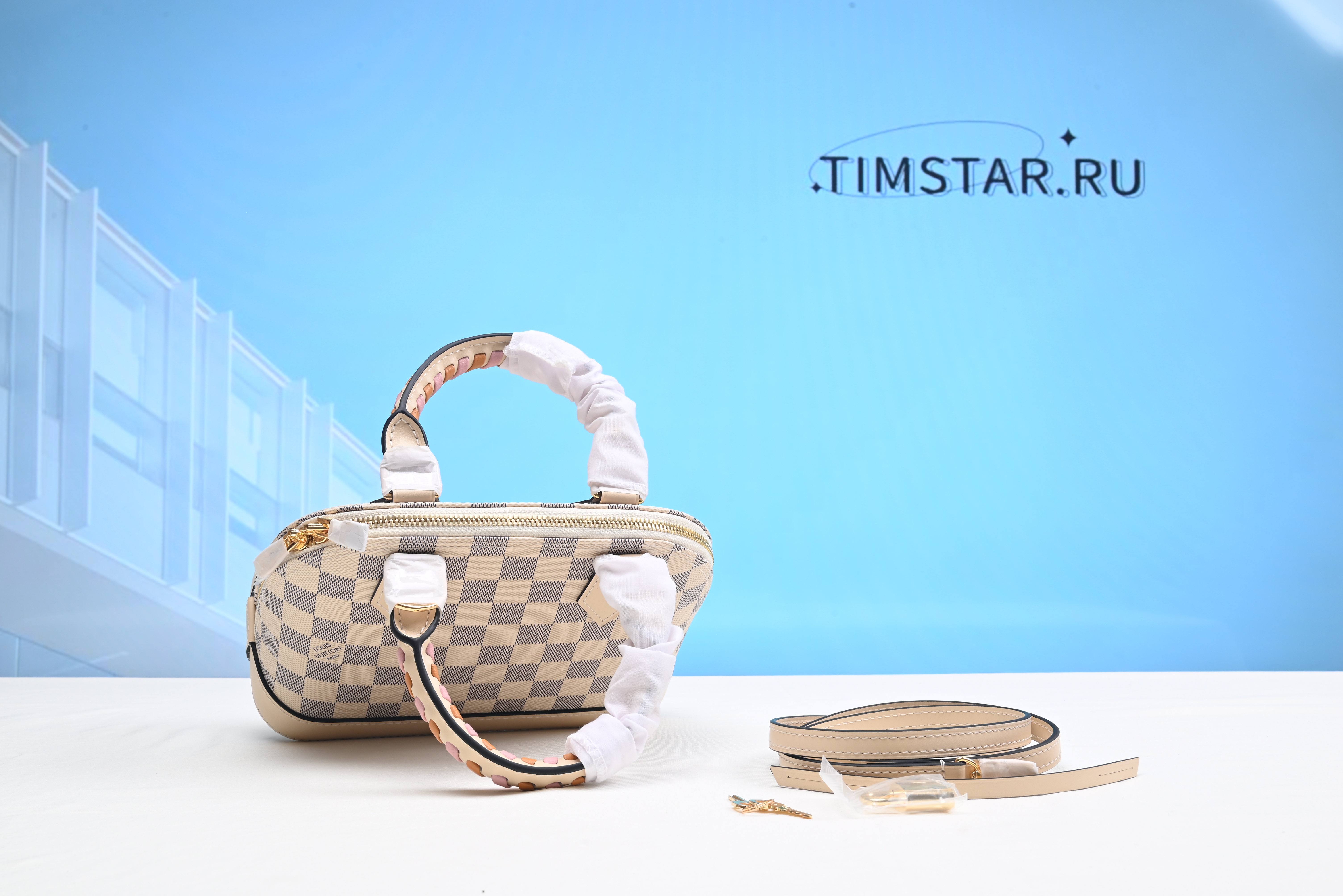 LsVttn Damier Azur Braided Alma BB N45294