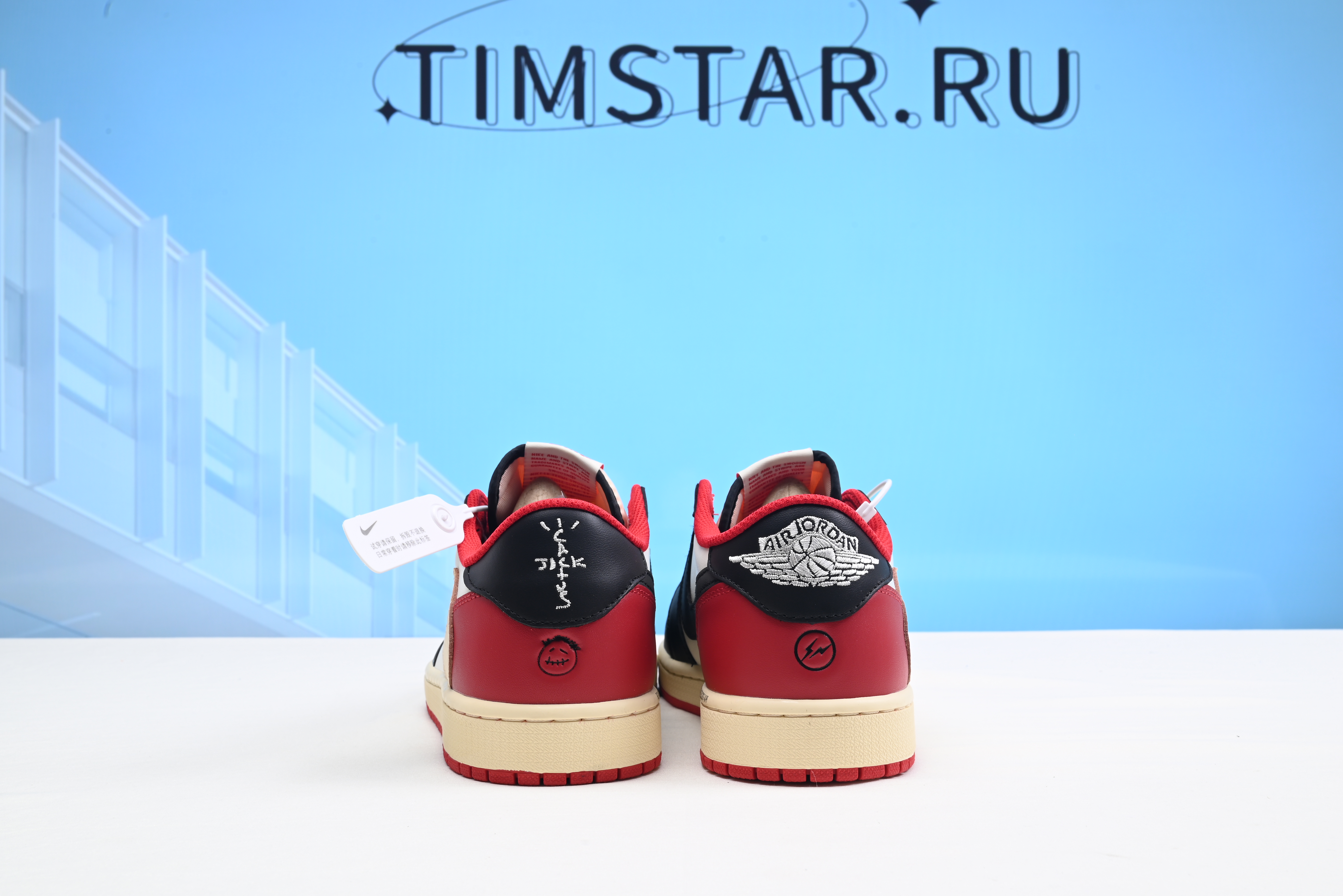 AIR JORDAN 1 X TRAVIS SCOTT LOW BLACK RED DM7866-166