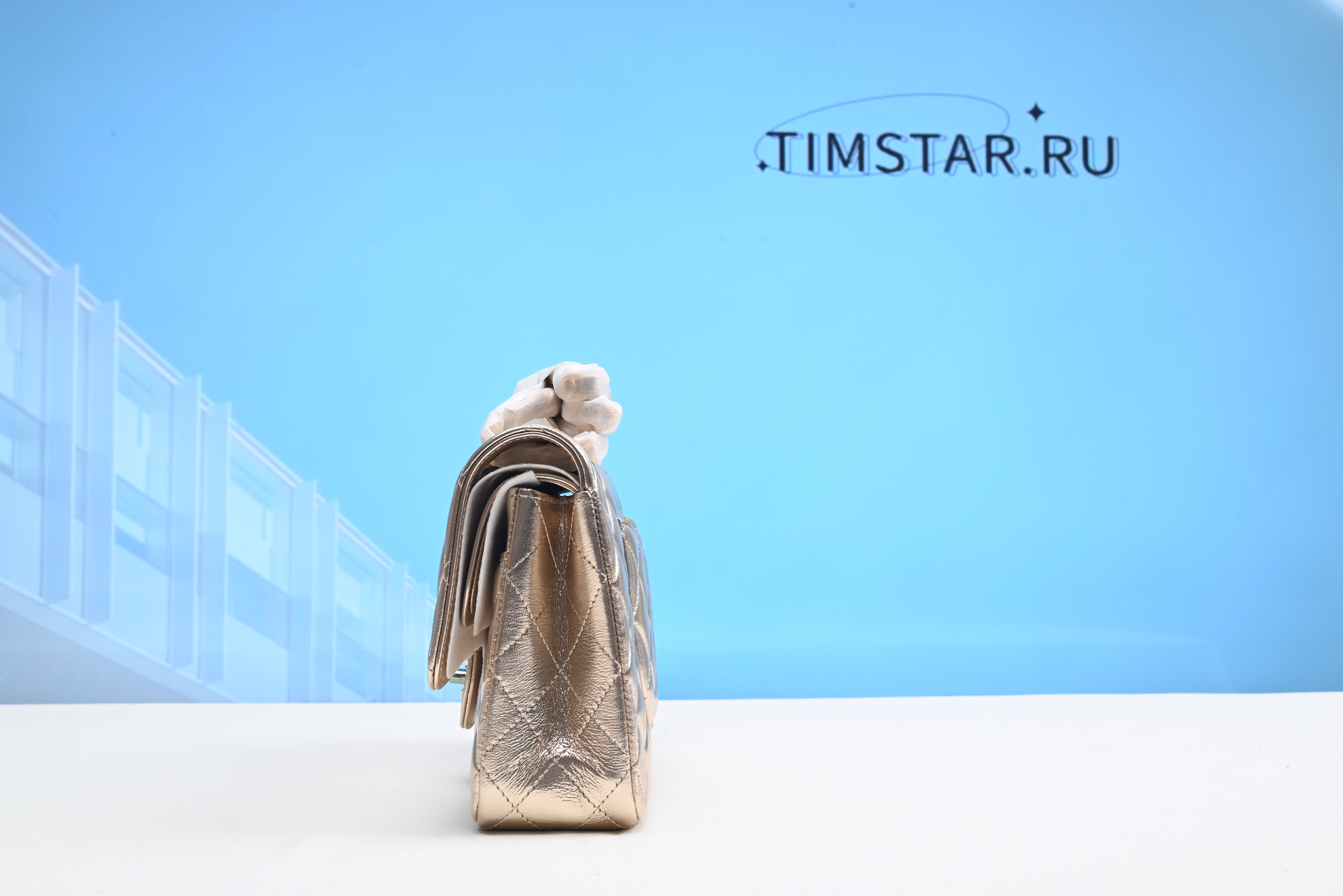 Chanel Timless Flap Bag Gold Silver 25cm