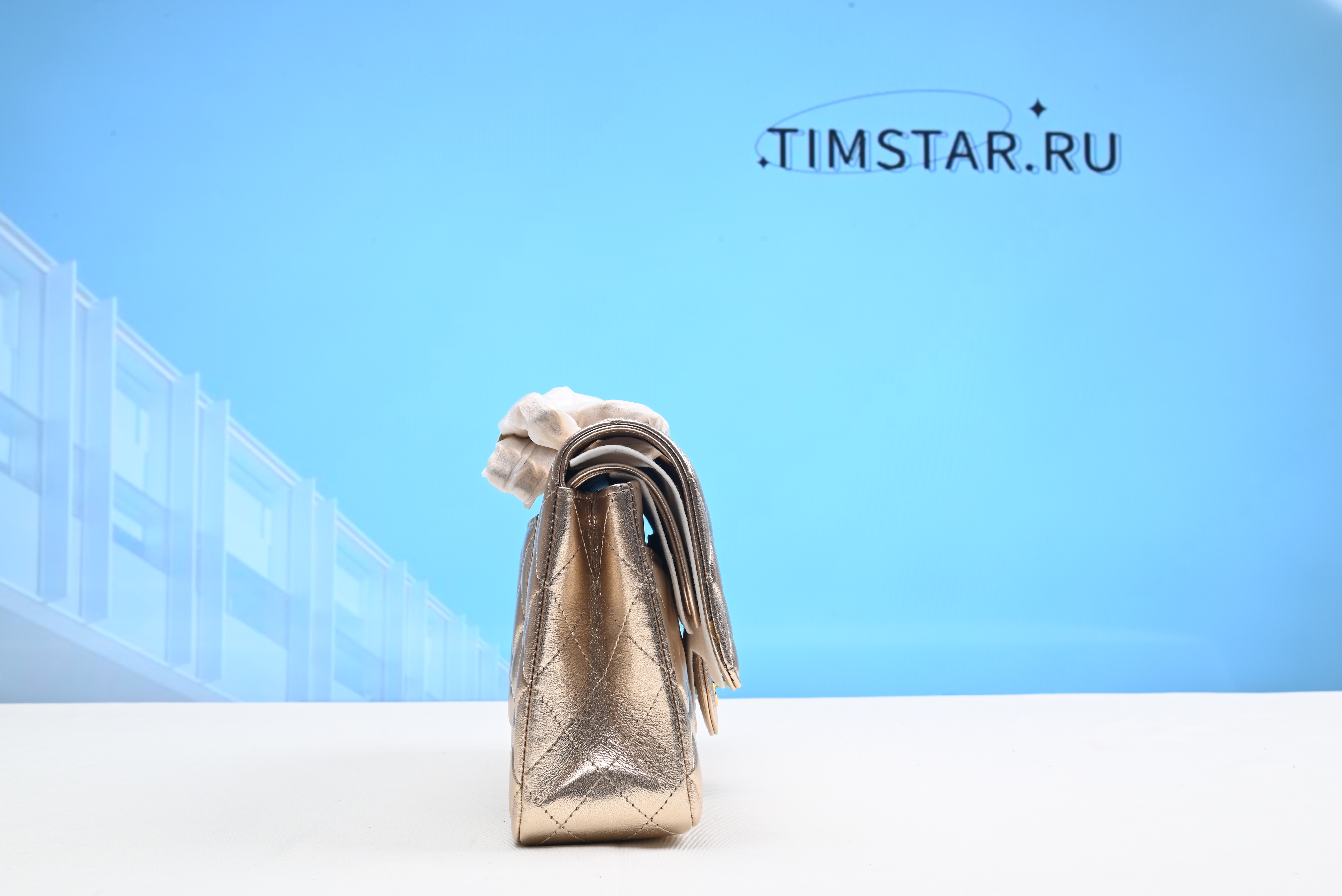 Chanel Timless Flap Bag Gold Silver 25cm