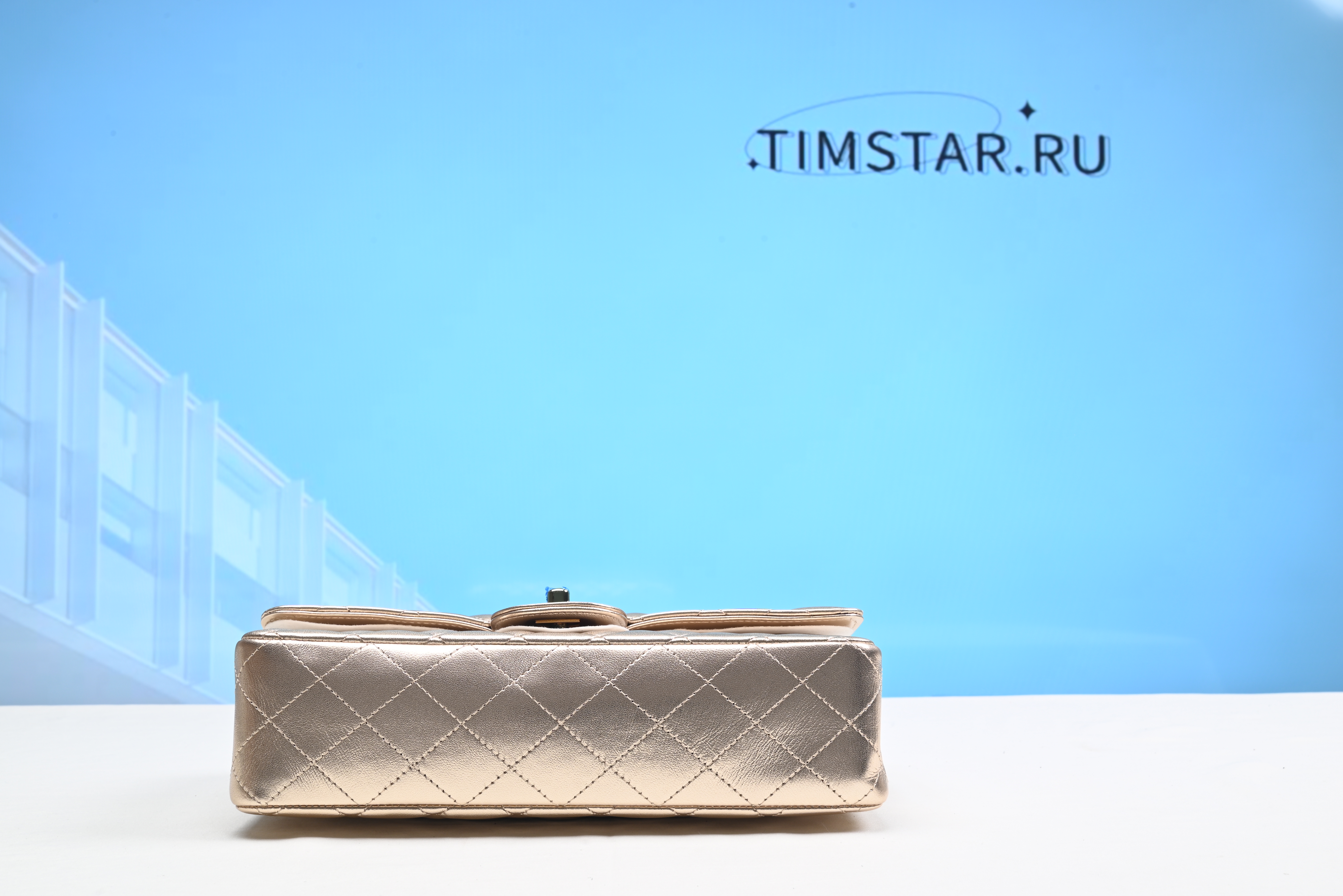 Chanel Timless Flap Bag Gold Silver 25cm