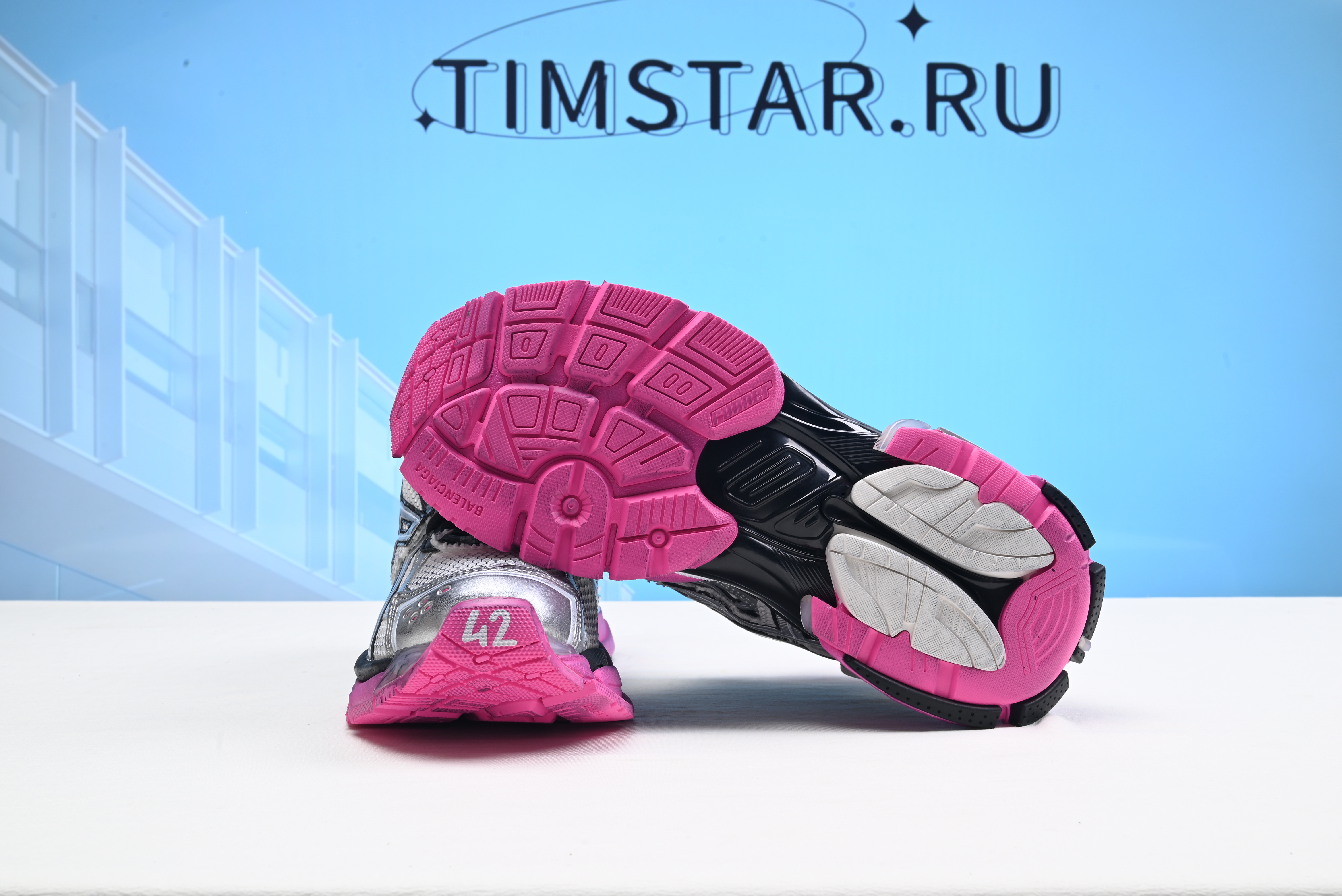 Blncig Pink Metallic Runners W3RBW