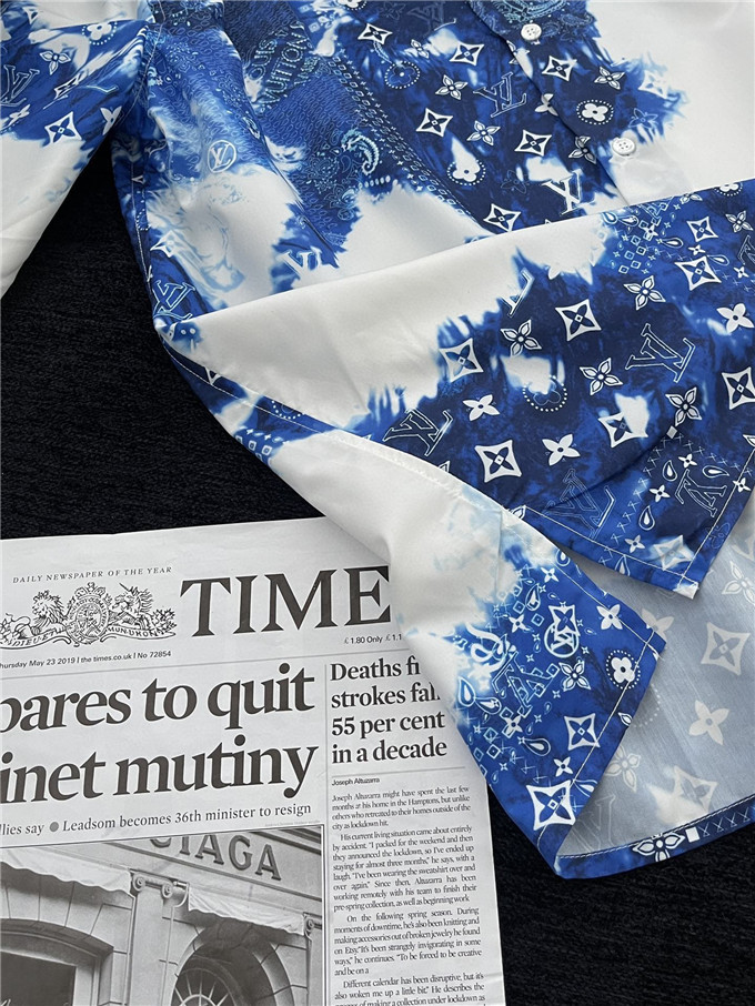 LsVttn monogram bandana short-sleeved shirt