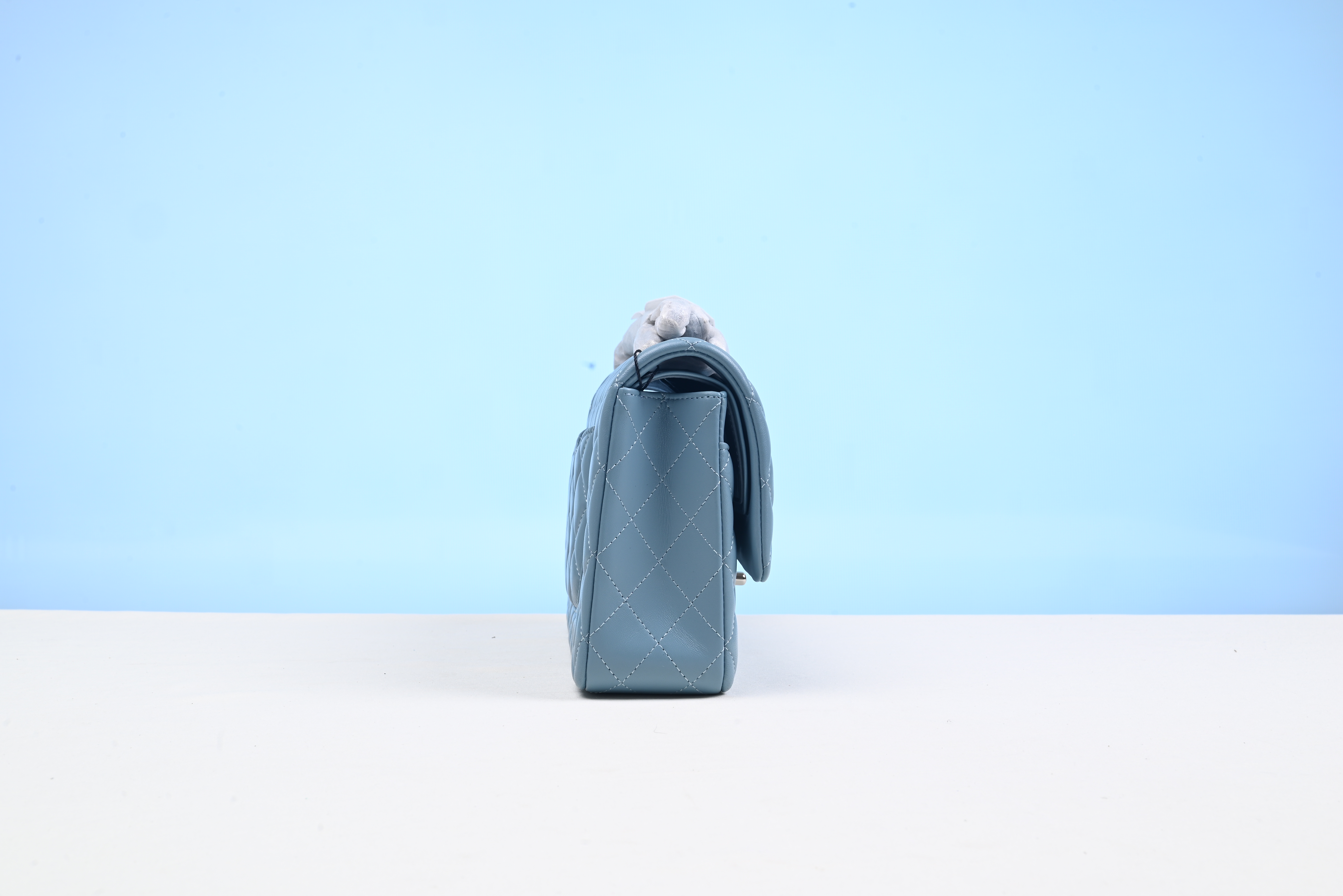 Channe1 Bag Blue gray 25cm