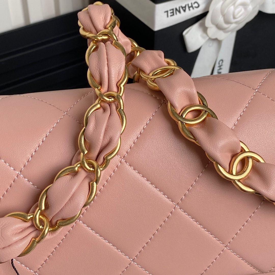 Channe1 Bag 67123198pink 26cm