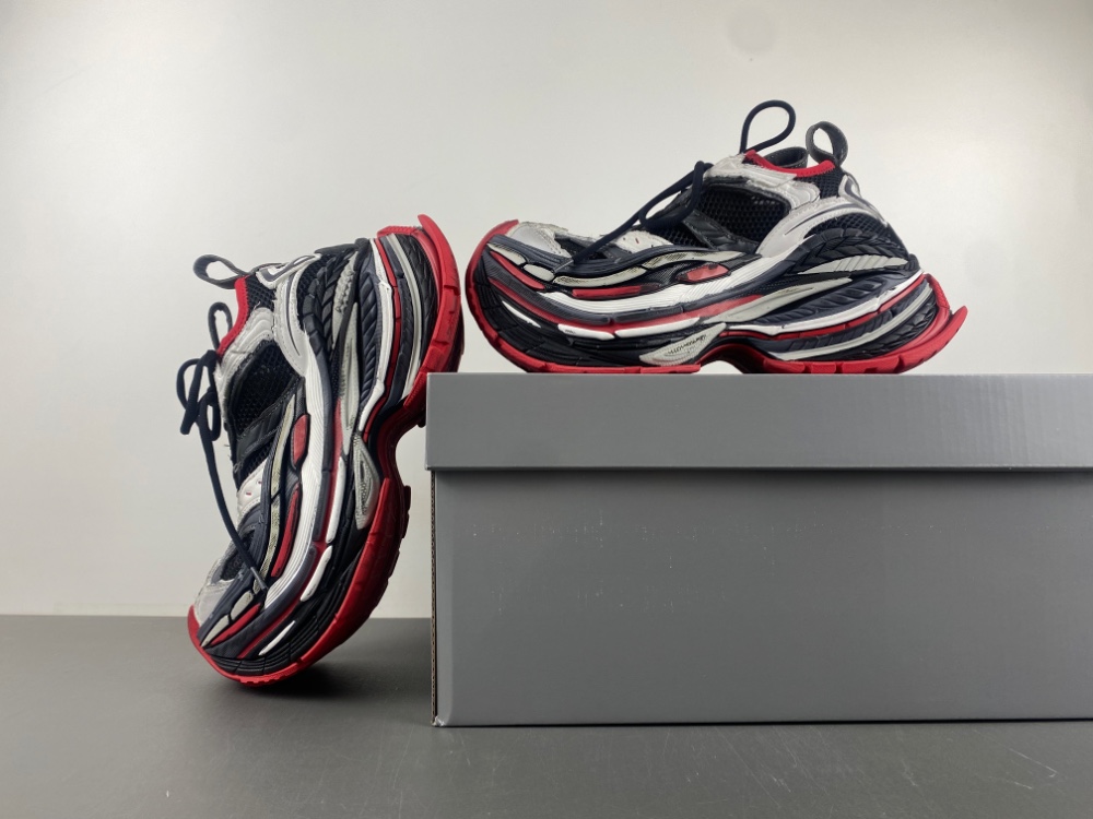 Balenciaga Platform Black red white