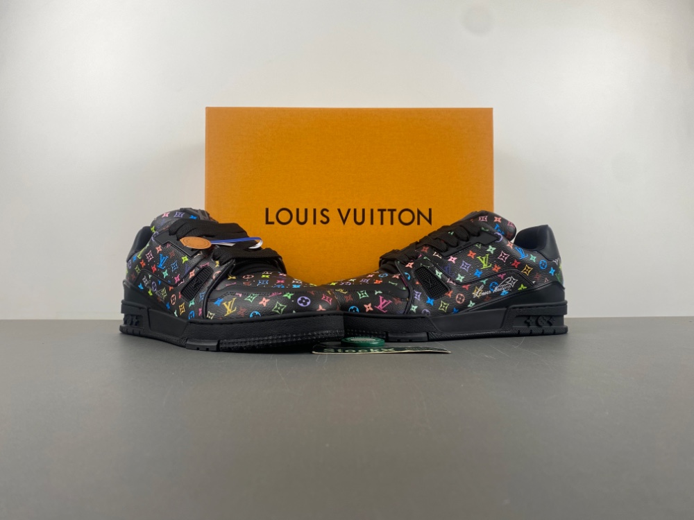 Louis Vuitton LV trainer Takashi Murakami Black 1AHEKZ