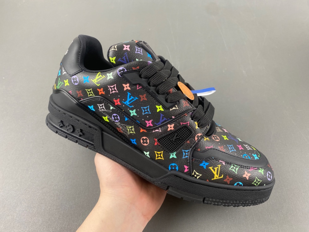 Louis Vuitton LV trainer Takashi Murakami Black  1AHEKZ